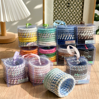 8pcs/set women Colorful Hair Rubber Bands Elastic Hair Tie Girls kknekki Hair Rope durable hair bands do not damage accessoires