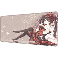 New Wallpaper Anime Girl Kawaii Tokisaki Kurumi Mouse Pad Pretty Lock Edge Large Gaming Computer Keyboard XXL Desk Mats Mousepad