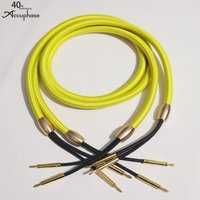1 pair Top quality Accuphase High fidelity speaker cable 24K gold plated banana plug audiophile audio amplifier connecting line