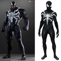 PS5 Rivals Spider Cosplay Bully Symbiote Venom SpideyMan Costume 3D Printed Spandex Bodysuit Zentai Suits Outfit Halloween Adult