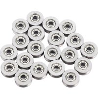 20pcs V623ZZ V Groove Ball Bearing Pulley Toughbuilt High Quality Carbon Steel Rail Track Linear Motion System 3x12x4mm Bearing