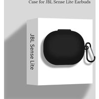 Silicone Case for JBL Sense Lite True Wireless Earphones with Carabiner Shockproof Slim Protective Cover Earbuds Accessories