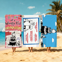D-diary Anime Cute W-wimpy Kid Towel Beach Quick Dry Soft Pool Towels Gift for Travel Gym Shower Camping Sports