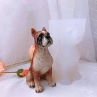 Staffordshire Bull Terrier Silicone Mold Dog Shape Epoxy Resin Molds Novelties 2026 New Simulation Dog Resin Ornament Moulds