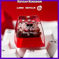 Coca-Cola series keycaps Epoxy mechanical keyboard caps Single personality cute custom resin can replace ESC