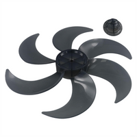 【NEW A39M】 Universal Plastic Fan Blade With Nut Cover Silent Fan Blades Replacement Parts For Standing Pedestal Table Fan Access