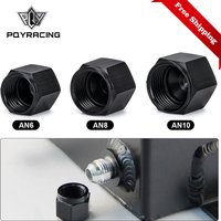 Aluminum AN6 AN8 AN10 Adapter Female Flare End Cap Plug Tube Nut 6-AN 8-AN 10-AN Fitting BL01-06/08/10