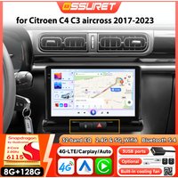 Autoradio für Citroen C4 Aircross C3 Aircross 2017–2023, Carplay Android Auto 4G DSP Autoradio GPS Stereo RDS von Snapdragon 6115