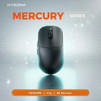 KYSONA Mercury Pro PAW3395 Wireless Gaming Mouse 41g Ultra Lightweight Low Latency Ergonomic Esports Mouse for PC Laptop Mac