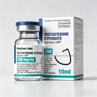 Custom peptide bottle labels for 3ml/10ml,adhesive stickers with matching single bottle boxes