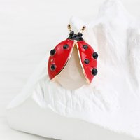 Fashion Creative Mini Insect Brooch Seven Star Ladybug Corsage Cute Versatile with Pin Buckle