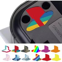 6 PCS Decal Skin Sticker for PS5 Console Glossy Logo Underlay for PlayStation 5 Disk Digital Version Gaming Accessories