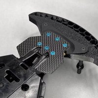 Carbon Fiber Skid Plate Lower Arm Guard Chassis Protector Upgrade for Tamiya TT02S TT02SR TT02SRX RC Car – Lightweight & Durable
