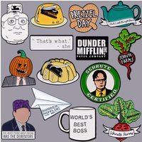 Office Brooch TV Shows Enamel Pin Badges on Backpack Lapel Pins Brooches on Clothes Gifts for Friends Jewelry Accessories Gifts