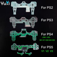 YuXi For PS2 PS3 PS4 Pro Slim Controller Conductive Film Keypad Flex Cable PCB Buttons Ribbon Circuit Board For PS5 V1 V2 V3