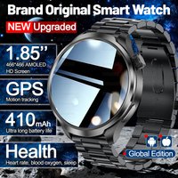 1.85-inch HD Sapphire Glass Smart Watch GPS Track G-Sensor NFC Bluetooth Call Health Detection IP67 Waterproof Sports Mode Watch