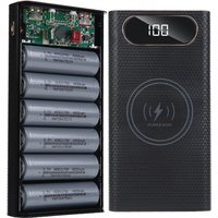 DIY Shell 6*21700 Battery Holder Power Bank Case Dual USB Mobile Phone Charger TypeC 21700 Battery Storage Box For Iphone Xiaomi
