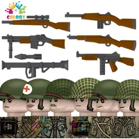 Kids Toys WW2 Building Blocks US Army Rangers Soldiers Mini Action Figures Toys For Kids Christmas Gifts