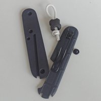 1 Pair Fibred Nylon Hand Scales with Clip for 91 mm Victorinox Swiss Army DIY Replacement Accessories