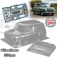 1set Mini Countryman 1:10 M car PC body shell 210mm wheelbase Transparent no painted lampshade body shell for RC CARTEN M car