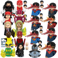 Blind Box Mini Building Blocks G0190 Figures Big Goblin Spiderman Iron Man Venom Captain Hawk Deadpool Armor Christmas Gift Toys
