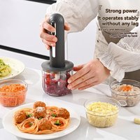B15C Portable Electric Meat Grinder-Wireless,Multi-Function Baby Food Processor Featuring 3 Storage Cups