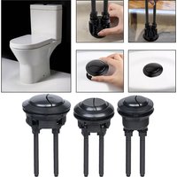 Black Toilet Flush Button 38mm Dual Flush Toilet Water Tank Valve Round Head Toilet Button For Home Bathroom Hotel
