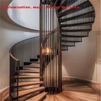 custom.Contemporary Carbon Steel Staircase Home Custom Height with Non-Slip Treads Modern Design Foshan