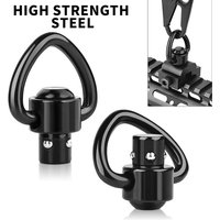 QD Quick Release Gun Sling Swivel Buckle Heart Shaped Steel Ball Ring Adjustable for Airsoft AK Rifle