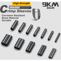 50 ~ 200Pcs Angeln Draht Rohr Messing Angeln Einzigen Doppel Barrel Crimpen Ärmeln Angelschnur Zubehör Angeln Rohr Stecker