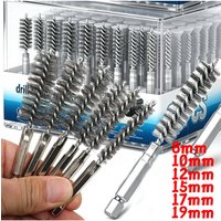 Stainless Steel Twisted Wire Drill Brush Hex Handle Dril Cleaning Brushes Electric Drill Rust Removal Cleaning Polishing Tools