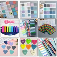 New and diverse choices of vibrant and bright colors Reading Markers 5pcs Markers Colorful Transparent Waterproof Sticky Notes