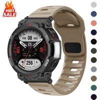 Silicone Band For Huami Amazfit T-REX 3/2/1 Smart Watch Sports Strap Bracelet For Amazfit T-Rex Pro/T-REX Ultra Rubber Correa