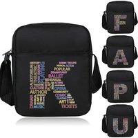 Single Shoulder Crossbody Bags Outdoor Travel Item Storage Bag New 2026 Text Letter Series Unisex Nylon Material Crossbody Bag