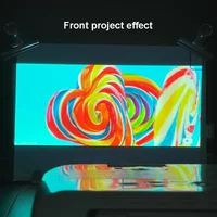 3D Holographic Self Adhesive Screen 1.52*0.5m White Front Projection Screen Film For Smart Window Glass Advertising