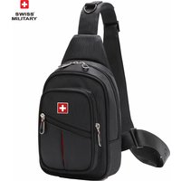 SWISS Men Chest Bags Outdoor Leisure Waterproof Shoulder Crossbody Bag Large Space Chest Bag men Practical Durable Sling Bag