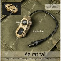 Dual/Triple Control Remote Switch For OGL PEQ-15 2.5mm SF Plug M600 M300 Flashlight 20mm Picatinny Rail Toy Accessory