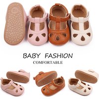 Baby Frühling und Sommer Sandale Mädchen und Jungen 0-18 Monate Erste Schritt Schuhe Casual Walking Hohl Atmungsaktive Fanshion Anti-rutsch