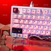 XVX Yuki Aim Keycaps for Keyboard with Japanese Layout Anime Keycaps PBT Dye-Sublimation Thick Keycaps Cherry Profile 134 Keys