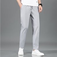 New Ice Silk Breathable Men's Sports Pants Quick Drying Sweat-absorbing Comfortable Cool High Quality Outdoor Pants for Men