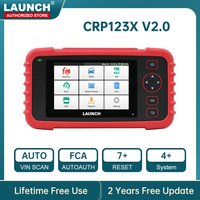 DE LAUNCH X431 CRR123X V2.0 Auto OBD2 Diagnosegerät Auto OBD Scanner ABS SRS Motor AT+ 7 Reset-Service Kostenlose Updates