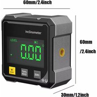 2-Side Magnetic Digital Angle Gauge Laser Electronic Protractor Horizontometer Inclinometer Angle Ruler Slope Measuring Tool