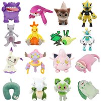 Pokemon Plush Toys Gengar Scream Tail Hoopa Mimikyu Soft Stuffed Snorlax Vibrava Chikorita Sprigatito Peluche Doll Birthday Gift