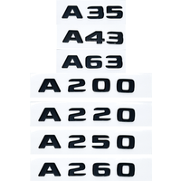 3D Letters A180 A200 A220 A250 A260 A180d A220d 4Matic ABS Emblem for Mercedes Benz A W176 W177 Car Trunk Rear Logo Sticker