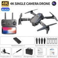 E88 ProIntelligent Folding Drone Supports single/Dual Camera Switching 4KPicture Quality+Wide-angle Shooting WiFiDirect Real-Tim
