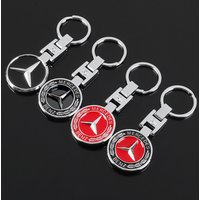 Creative Car Keychain Metal Pendant Cool Decor Keyring For Mercedes Benz A B C E S Class GLC GLB GLE GLS W205 W212 W213 Sticker