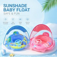 Sunshade Swim Tube Inflatable Swimming Seat Ring Pool Float Swim Accessory Summer Water Sports Swimming Circle Swim Float