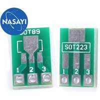 10pcs/lot SOT89 to DIP SOT223 to DIP adapter board 1.5mm pitch pin spacing SMD universal board