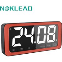 Minuterie de cuisine électronique à grand écran LCD, minuterie de cuisson, rappel, grande alarme forte, 7.8 pouces