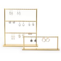 Jewelry and Earrings Display Props Metal Earring Stand Jewelry Display Stand Photo Instagram Multi-layer Earring Storage Stand